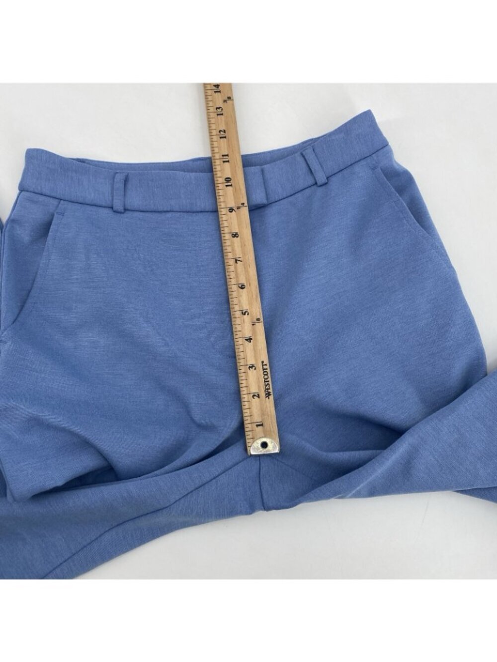 J McLaughlin Womens Size 2 Blue Brock Straight Leg Pant Rayon Nylon Career - Picture 5 of 13